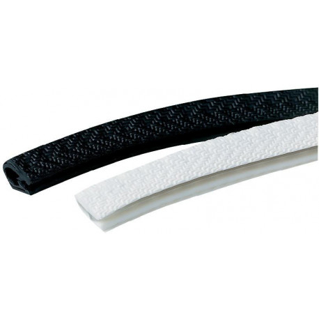 Protection flexible des bords noir avec mousse10-30mm 10x19mm 50m
