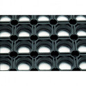 Tapis nid d'abeille SBR/NR Typ 1 noir - 16mm 1000x9330mm