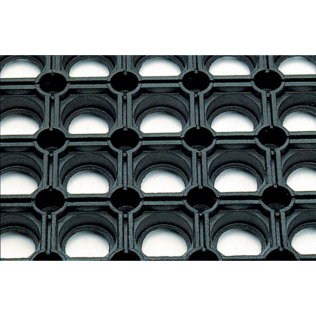 Tapis nid d'abeille SBR/NR B1 noir - 22mm 1500x1000mm