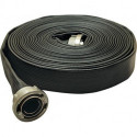 Tuyau plat polyvalent Syntex universel noir, caoutchouté C/52 m. raccord 20m OSW