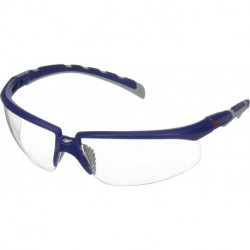 Lunette de protection Solus. bleu/gris . anti-buée. anti-rayures. lentille claire