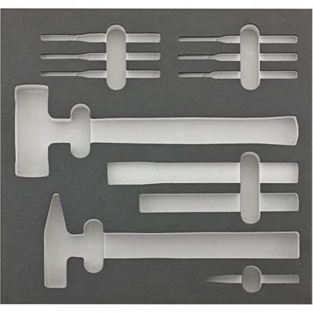Module d'outils 2/3 vide pour marteau et burins FORTIS