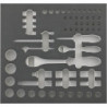 Module d'outils 2/3 vide douille 1/4+1/2 FORTIS