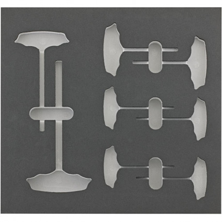 Module d'outils 2/3 vide pour tournevis T 6 cotés FORTIS