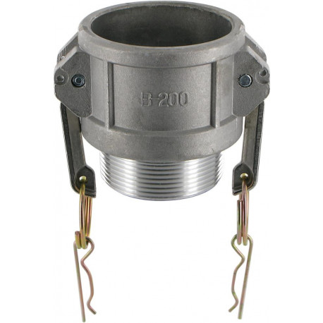 Raccord Kamlok Typ B DN200. AG 8". Alu