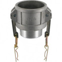 Raccord Kamlok Typ B DN200. AG 8". Alu
