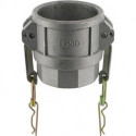 Raccord Kamlok Typ D DN65. IG 2.1/2". Alu