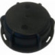 Bouchon avec ventilation. PP. noir/rouge. IBC IG 2" (S60x6)