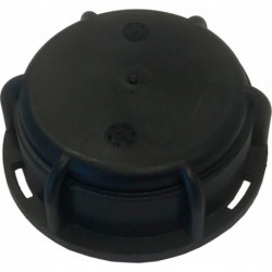 Bouchon avec ventilation. PP. noir/rouge. IBC IG 2" (S60x6)