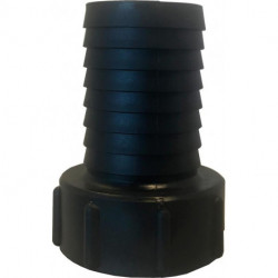 Raccord de bidon IBC avec buse rainurée. PP.IBC IG 2" (S60x6) -1/2". 13mm