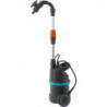Pompe de pluie 4000/1 Argenté/noir/turquoise/orange
