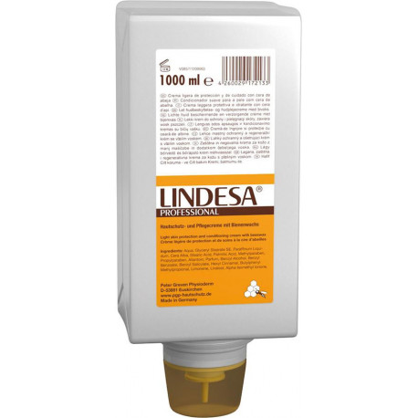 Crème protectrice pour la peau Lindesa 1000 ml VarioFlacon (Par 12)