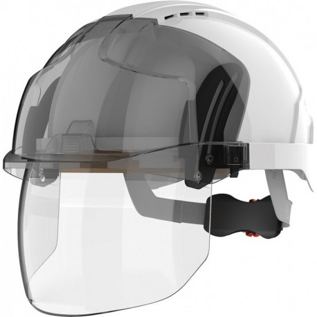 Casque EVO VISTAshield et verroullage à bouton rotatif JSP