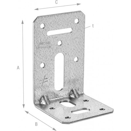 Connecteur d'angle SST - ADR6090L (Par 100)