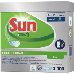 Détergent pastilles All-in-1 Tabs Eco 100 uinités - SUN Professional (Par 5)