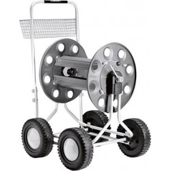 Chariot dévidoire tuyau métal Jumbo 165m 1/2 o. 75m 3/4