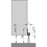 Joint bas de porte alu IBS 39 250cm m.PP Bürste