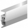PTS-AR Rail d'étanchéité 210 cm blanc Profil PVC-Blanc