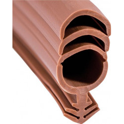 Joint de feuillure d'ouvrant UNIVESEAL25m marron foncé Plus pour fenętres et portes TPE