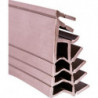 Joint de feuillure d'ouvrant marron foncé 6.5m x Rainures 28 - 50 x Hauteur.65 - 190mm TPE