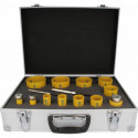 Set scie trépan 14 Unités HSS-En coffret