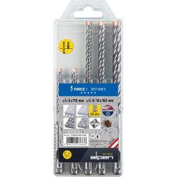 Set foret SDS-Plus F.X 5- Unités 110/160 mm Alpen