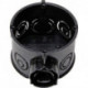 Boite commutateur prise ISO 60 mm Ø 45 mm noir profond (Par 25)