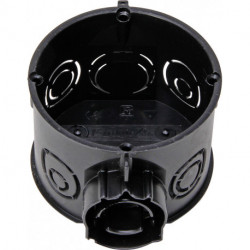 Boite commutateur prise ISO 60 mm Ø 45 mm noir profond (Par 25)