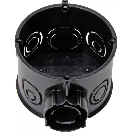 Boite commutateur prise ISO 60 mm Ø 45 mm noir profond (Par 25)