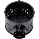 Boite commutateur prise ISO 60 mm Ø 45 mm noir profond (Par 25)