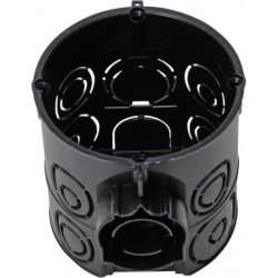 Boite commutateur prise ISO 60 mm Ø 61 mm noir profond (Par 25)