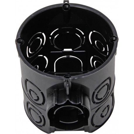 Boite commutateur prise ISO 60 mm Ø 61 mm noir profond (Par 25)