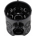 Boite commutateur prise ISO 60 mm Ø 61 mm noir profond (Par 25)