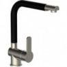 Robinet d'évier chrome RIO HD / noir