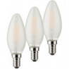 Ampoule LED E14 4W Ensemble de 3 470lm Bougie