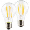 Ampoule LED E27 de 2er SET Globe de 806lm