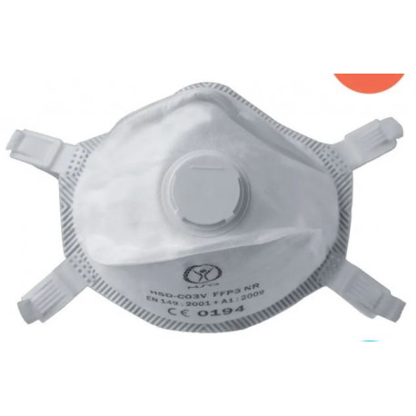 Masque respiratoire 4140KV/Safe AIR, FFP3/V NR avec soupape Nitras (Par 5)