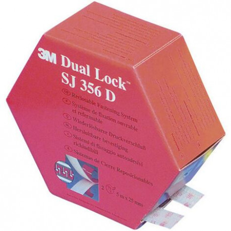 Système Ouvrable et Refermable Dual Lock, Applications Intérieures et Extérieures, 2x5m 3M