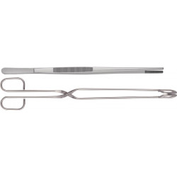 Grillbesteck 2-tlg.Zange 38cm Pinzette 30cm