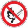 Symbole d’interdiction ASR A1.3/DIN EN ISO 7010 lumière/feu interdits plastique