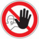 Symbole d’interdiction ASR A1.3/DIN EN ISO 7010 accès interdit aux pers. non aut