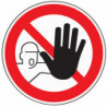 Symbole d’interdiction ASR A1.3/DIN EN ISO 7010 accès interdit aux pers. non aut