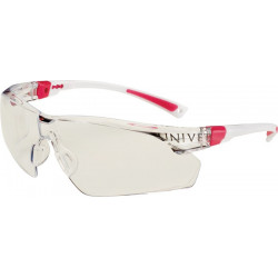 Lunettes de protection 506 UP EN 166, EN 170 branches blanc rose, verres transparents polycarbonate UNIVET