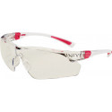 Lunettes de protection 506 UP EN 166, EN 170 branches blanc rose, verres transparents polycarbonate UNIVET