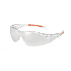 Lunettes de protection 513 EN 166, EN 170 FT K branches orange transp., verres transp. polycarbonate UNIVET