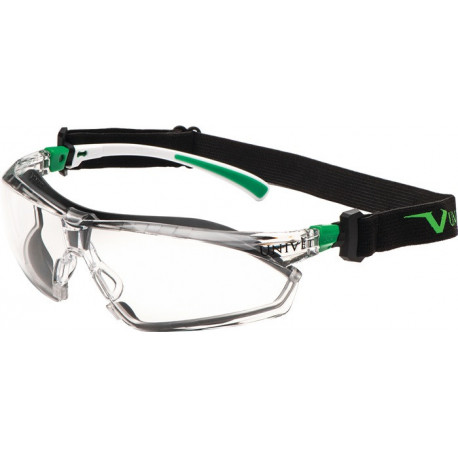 Lunettes de protection 506 UP Hybrid EN 166EN 170 Poignée blanc lentille verte claire