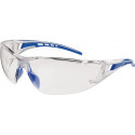 Lunettes de protection Falcon 2 EN 166 branches bleues, verres transparents polycarbonate