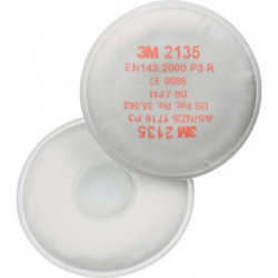 Filtre à particules rond 2135 EN 143:2000 P3 pour 4000370675-680 -690-691 3M (Par 20)