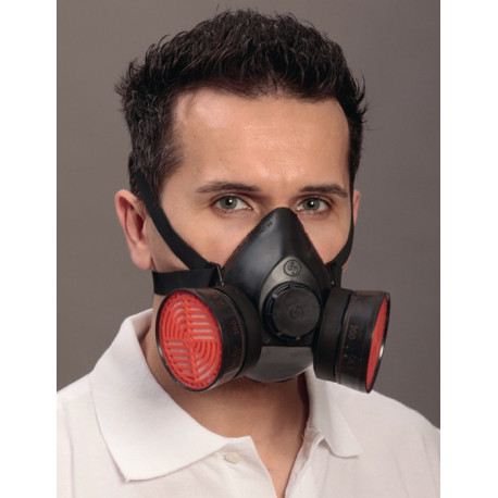 Demi-masque de protection respiratoire Polimask 100/2 EN 140 sans filtre EKASTU