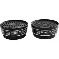Filtre à particules 422395 EN 143:2000 + A1:2006 P3R D pour Polimask, C607/TWIN EKASTU (Par 8)